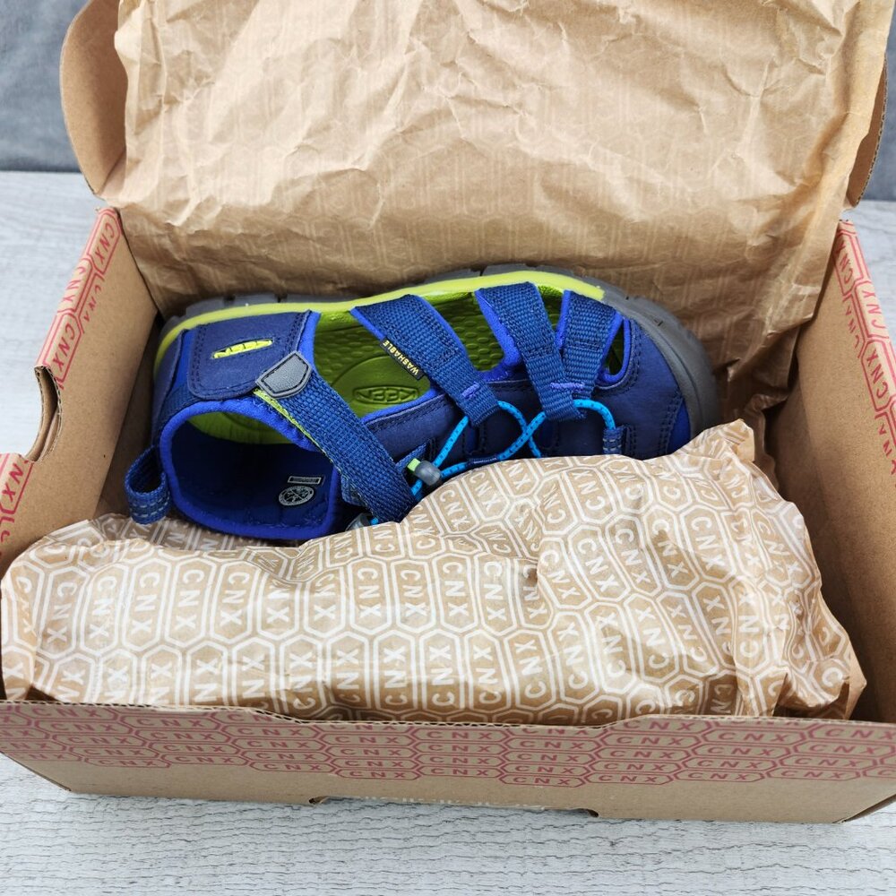 Keen Seacamp II CNX Unisex Size 2 (EU34) Blue Depths Chartreus Closed Toe Sandal - Picture 15 of 15